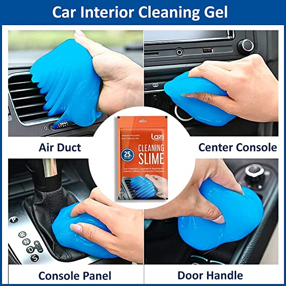 LAZI Multipurpose Car AC Vent Interior Dust Cleaning Gel Jelly Detailing Putty Cleaner