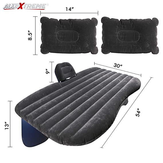 AllExtreme Multifunctional Inflatable Car Bed Mattress with Two Air Pillows in 2023