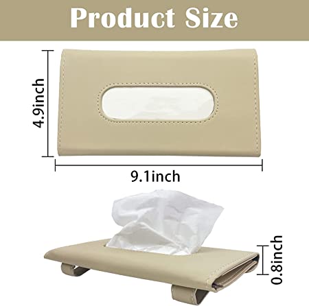 SARTE Car Tissue Holder, Sun Visor Napkin Holder