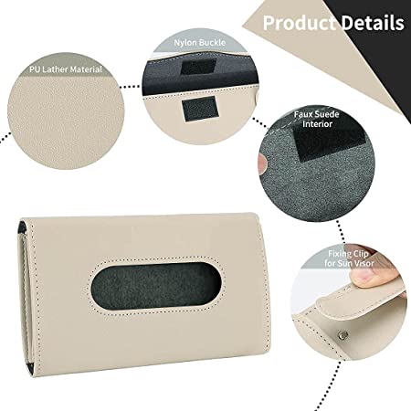 SARTE Car Tissue Holder, Sun Visor Napkin Holder