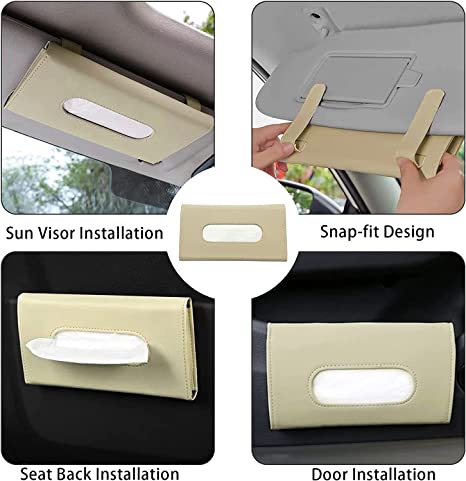 SARTE Car Tissue Holder, Sun Visor Napkin Holder