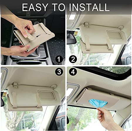 SARTE Car Tissue Holder, Sun Visor Napkin Holder